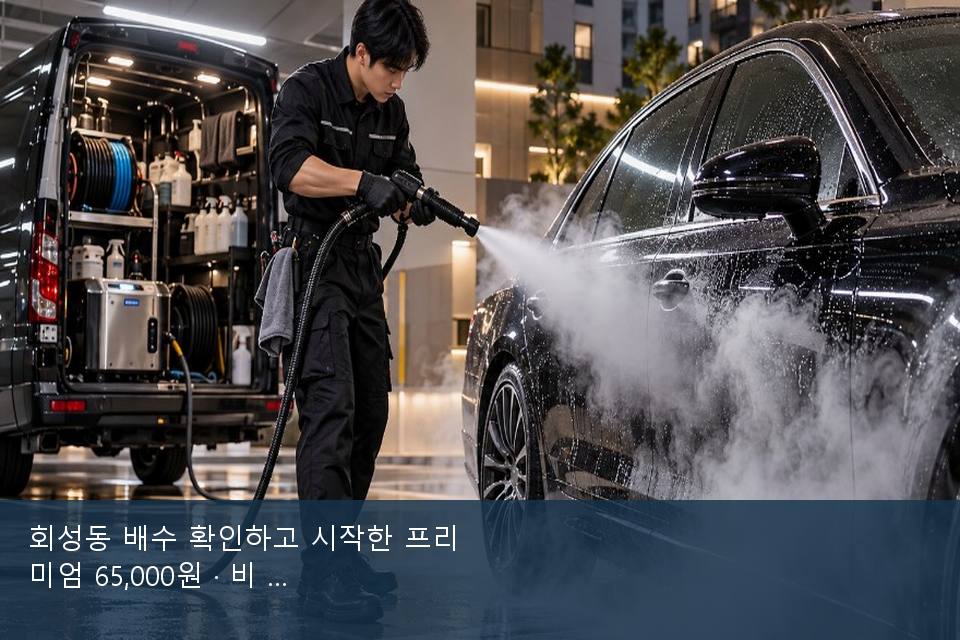 회성동 배수 확인하고 시작한 프리미엄 65,000원 · 비 갠 뒤의 작업