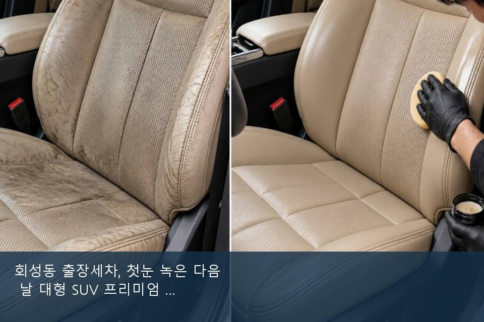 회성동 출장세차, 첫눈 녹은 다음 날 대형 SUV 프리미엄 · 실내 냄새를 연 기록