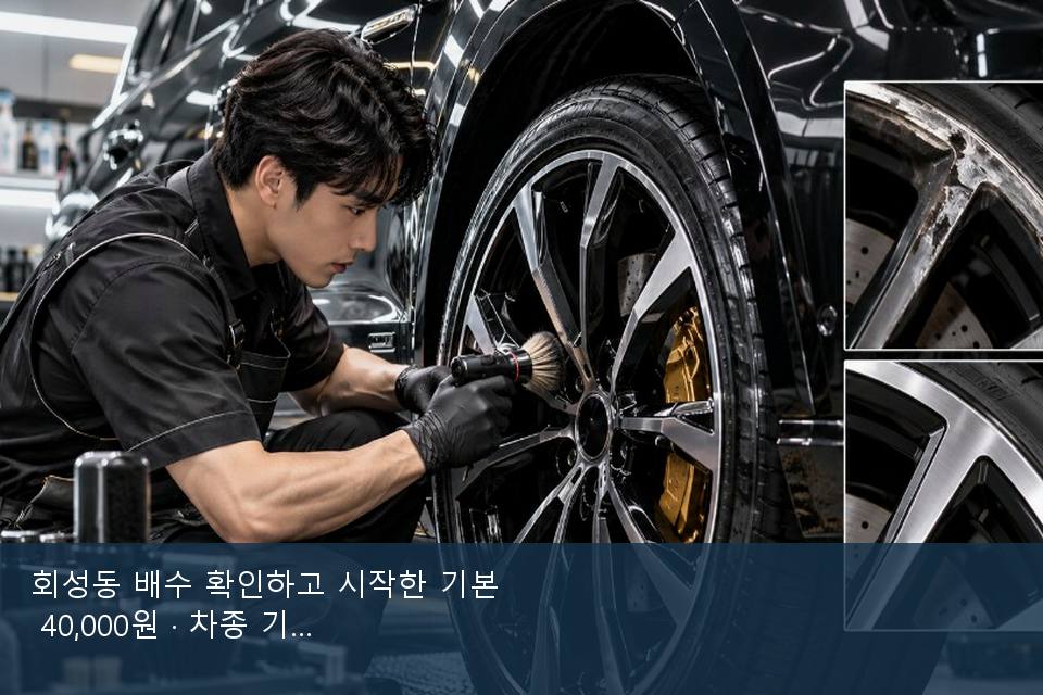 회성동 배수 확인하고 시작한 기본 40,000원 · 차종 기준 금액