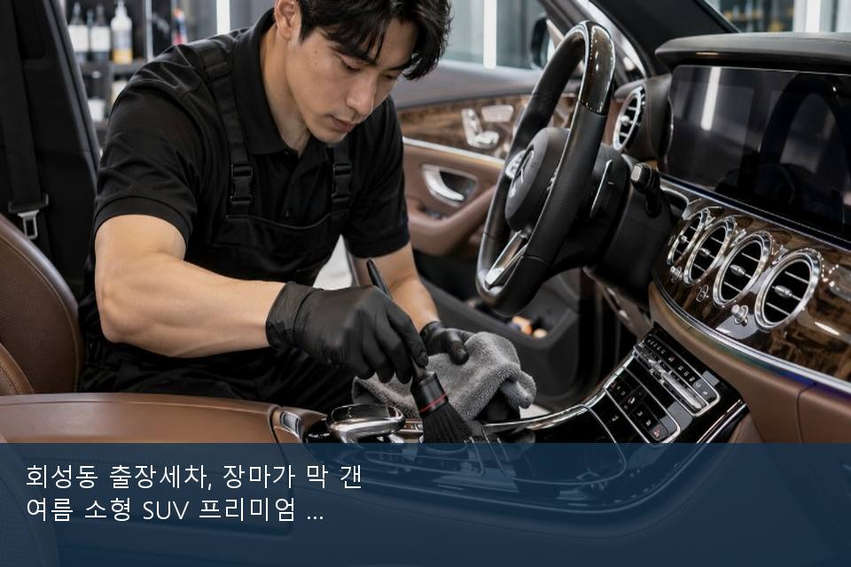 회성동 출장세차, 장마가 막 갠 여름 소형 SUV 프리미엄 · 방문 전에 확인한 것